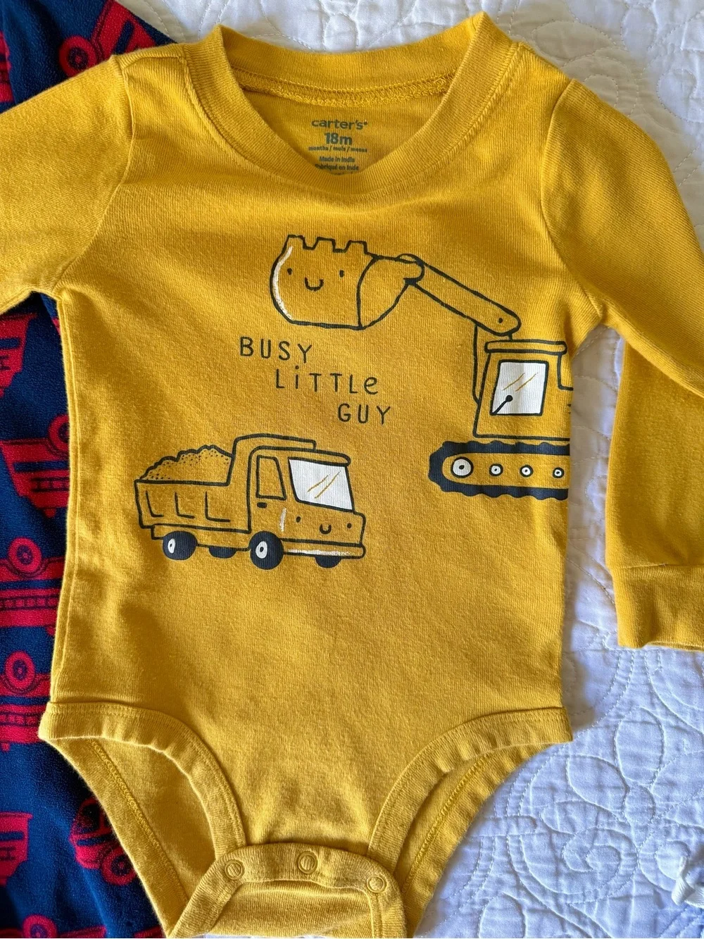 Baby Boy 18M Carter's Set Bundle Footed Fleece One Piece